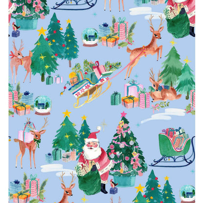 Deer Santa from 'Fa La La' by Bluebellgray / Lewis & Irene in Icicle (£16 p/m)