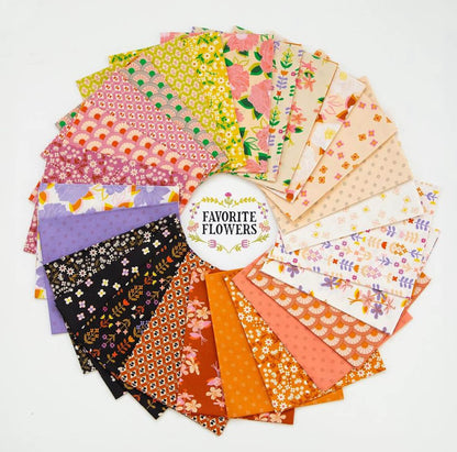 Fat Quarter Bundle of 'Favourite Flowers' by Ruby Star Society 26 piece