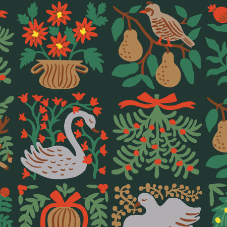 Holiday Tapestry from 'Holiday Classics III' by Rifle Paper Co in Evergreen (£17 p/m)