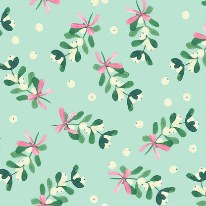 Mistletoe from 'Fa La La' by Bluebellgray / Lewis & Irene in Mint (£16 p/m)