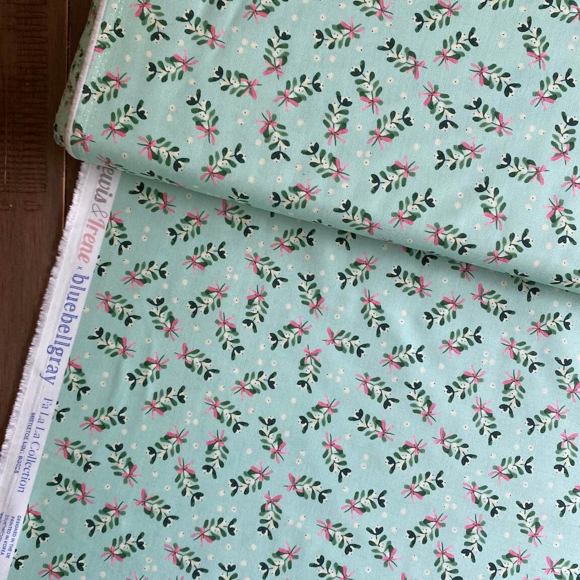 Mistletoe from 'Fa La La' by Bluebellgray / Lewis & Irene in Mint (£16 p/m)