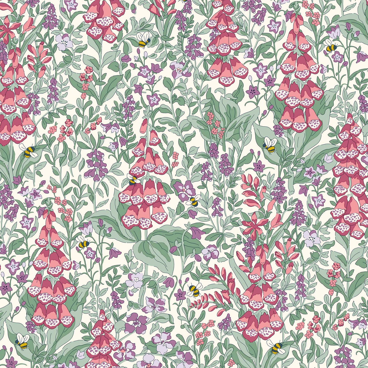 Mull Foxgloves from 'Postcard From The Highlands' by Liberty Fabrics (£18 p/m)