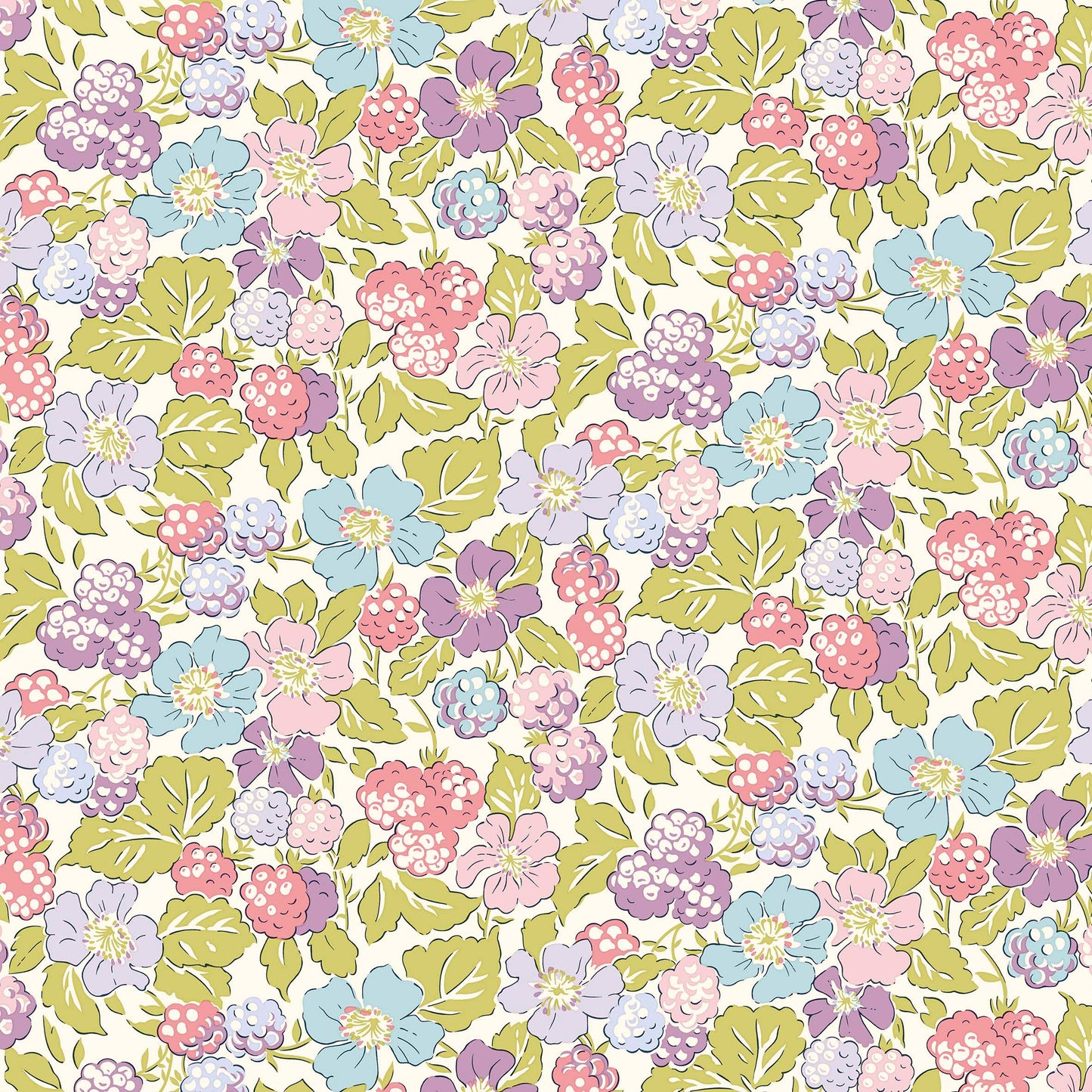 Raspberry Forage from 'Postcard From The Highlands' by Liberty Fabrics (£18 p/m)