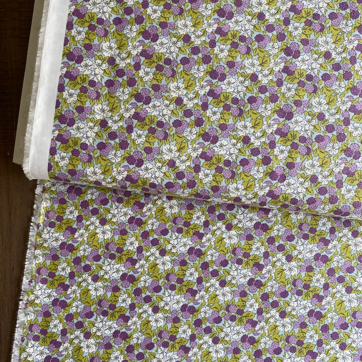 Sweet Blackberries from 'Postcard From The Highlands' by Liberty Fabrics (£18 p/m)