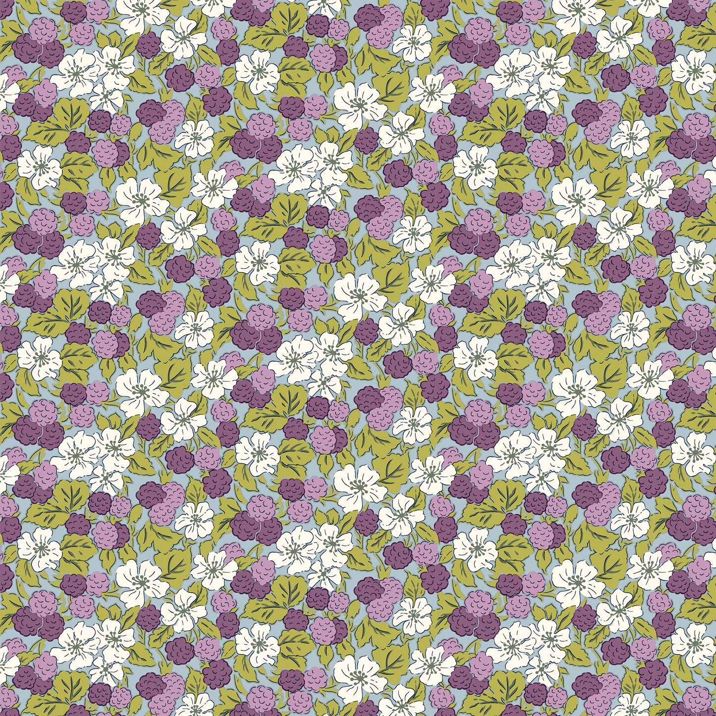 Sweet Blackberries from 'Postcard From The Highlands' by Liberty Fabrics (£18 p/m)