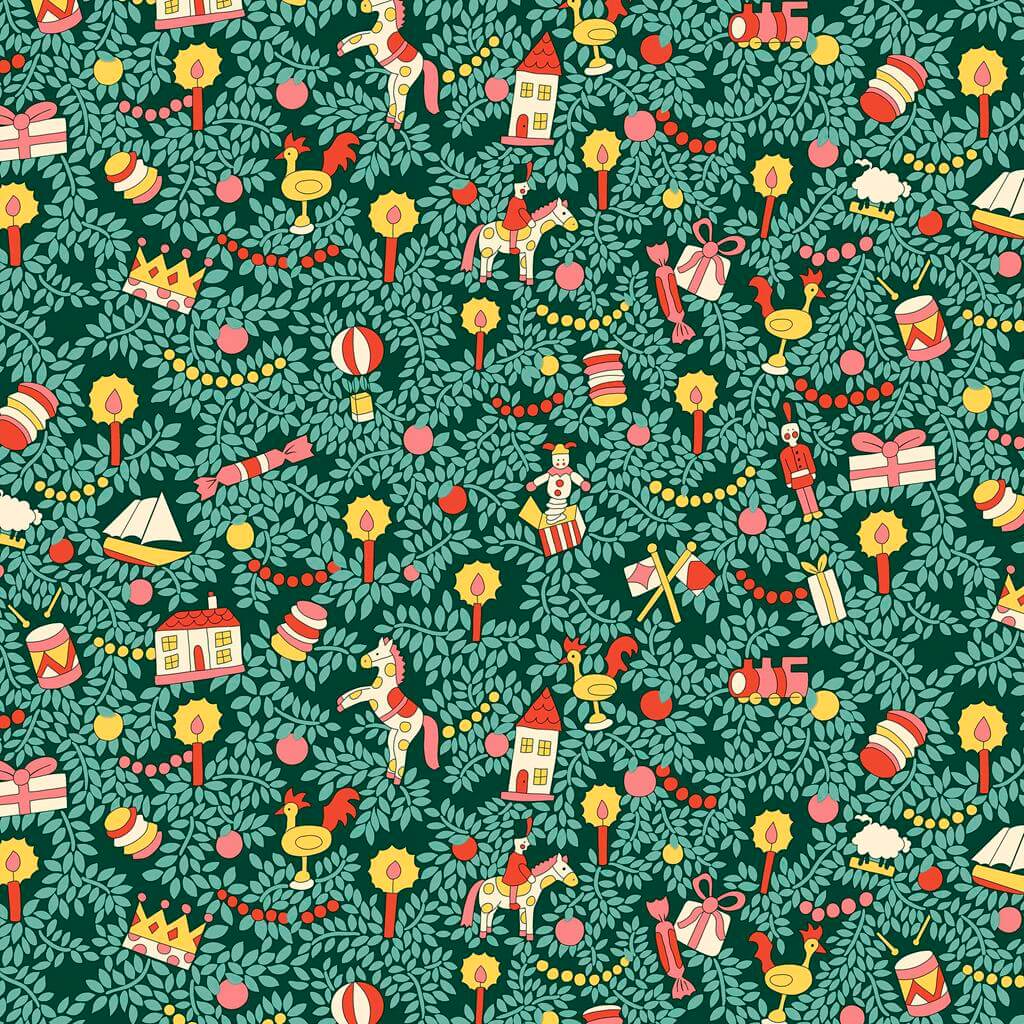 Toy Tree from 'Festive Fair' by Liberty Fabrics (£18 p/m)