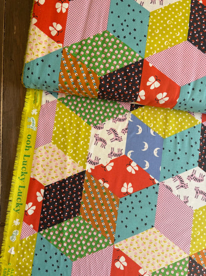 Tumbling Blocks from 'Ooh Lucky Lucky' by Ruby Star Society in Vivid (£17 p/m)