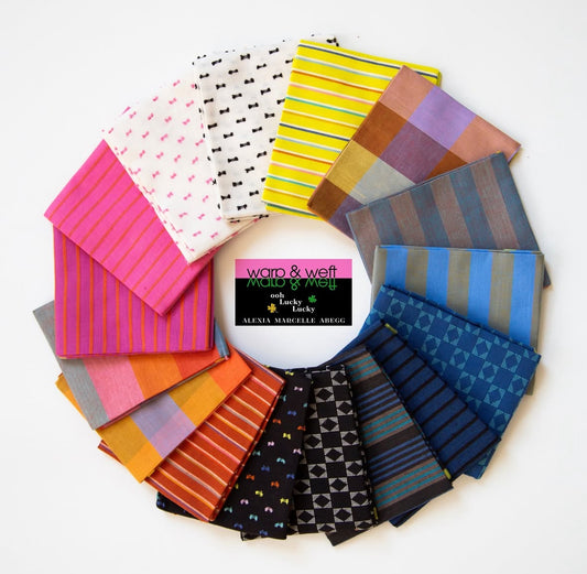 Fat Quarter Bundle of 'Warp And Weft Ooh Lucky Lucky' by Ruby Star Society 16 piece